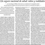 Seguro Único de Salud: Mitos y Realidades.